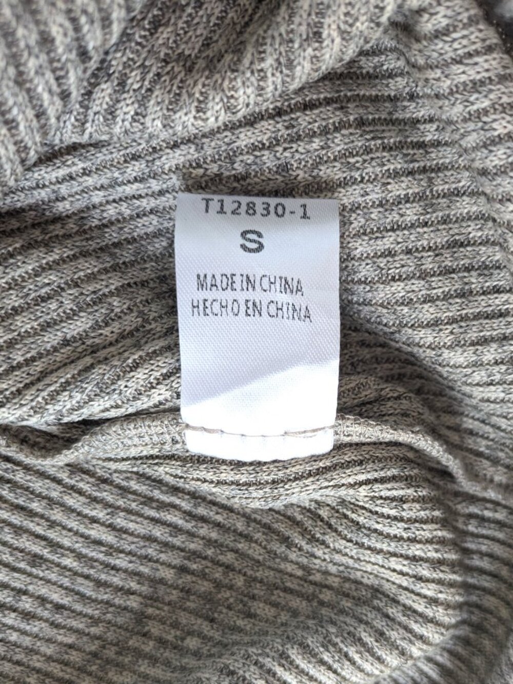 Andree Corduroy Peplum Blouse - Women's S - Tan Ribbed Unit Button Up Cardigan - Picture 6 of 6